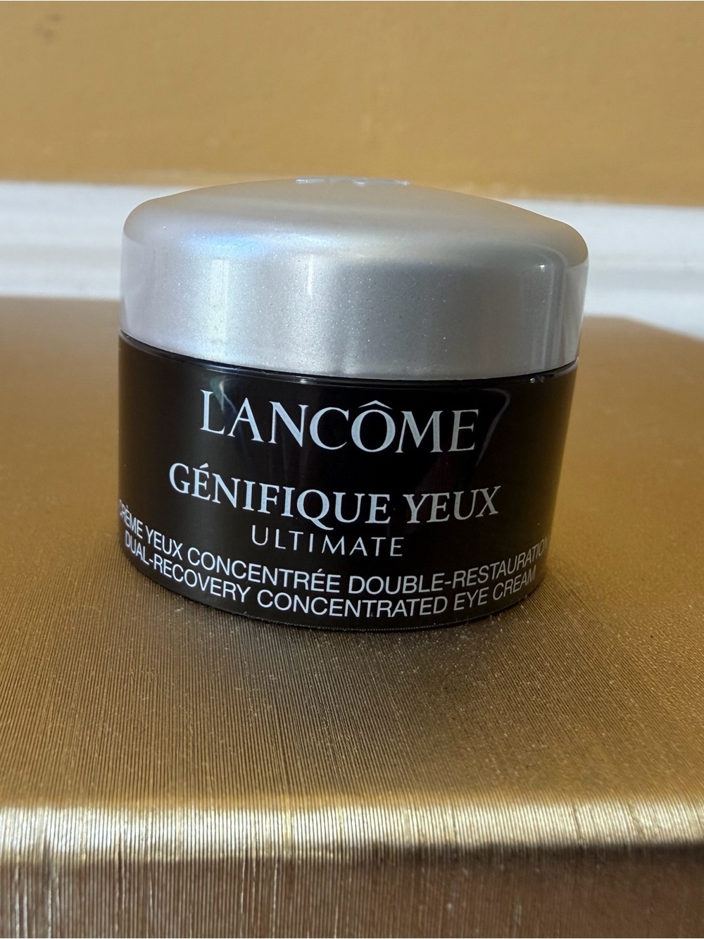 Lancôme Génifique Yeux Ultimate Eye Cream — Black & Silver Jar